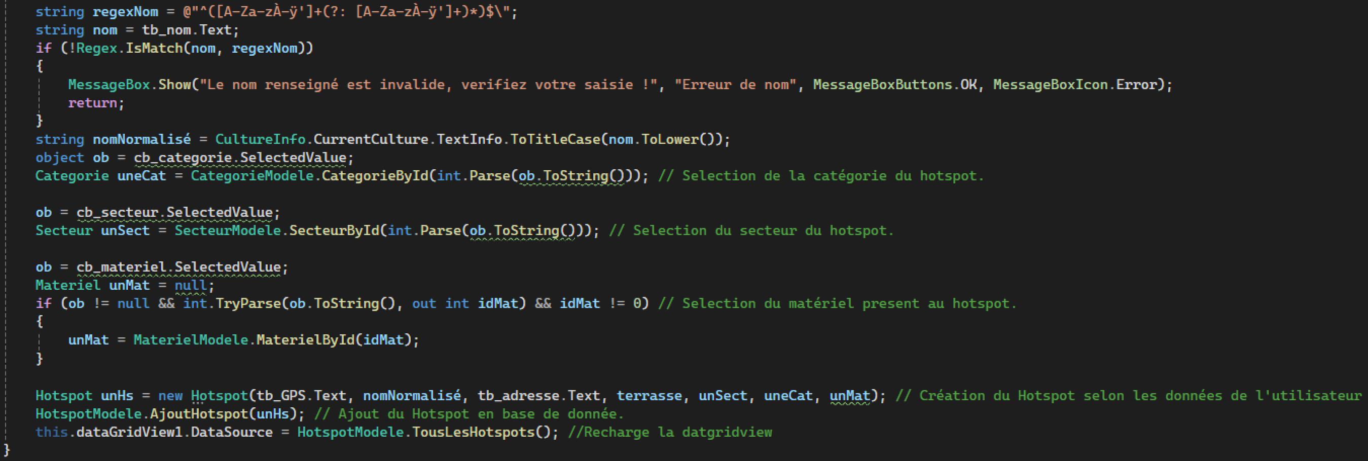 Ajout Hotspot étape 2