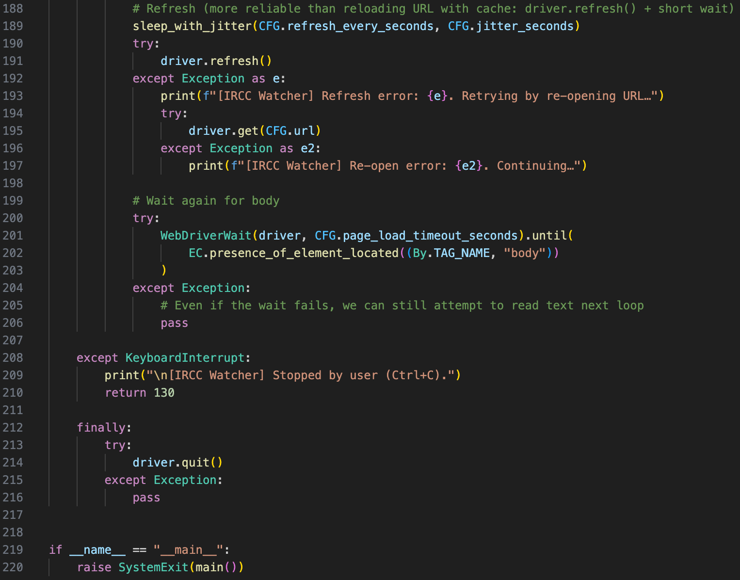 Boucle principale – partie 2