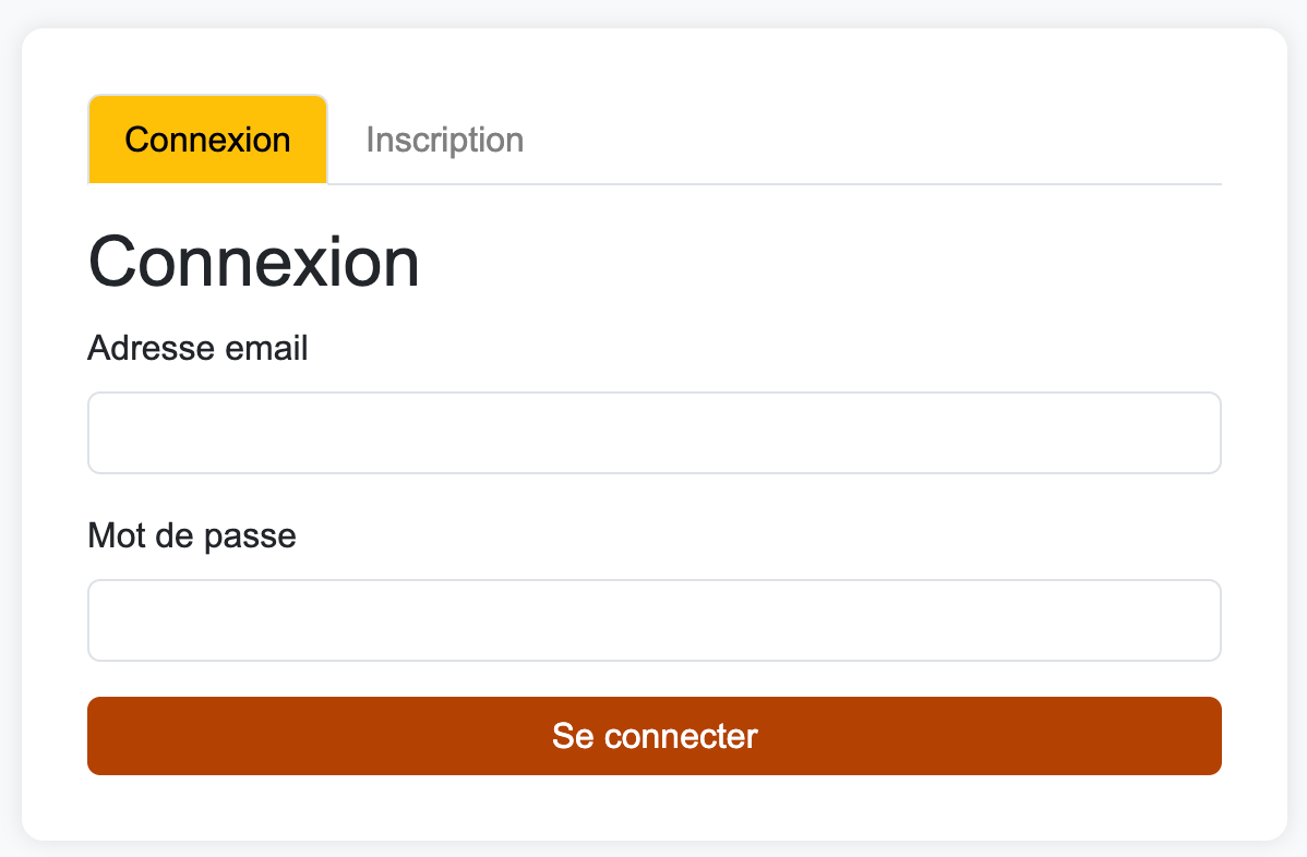 Connexion utilisateur