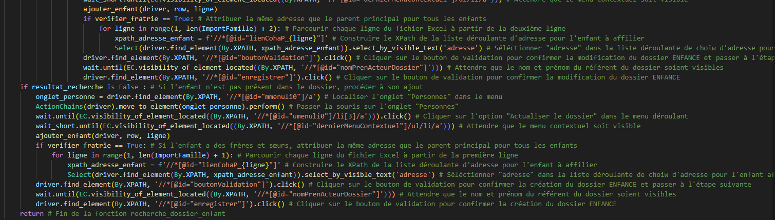Suite fonction ENFANCE