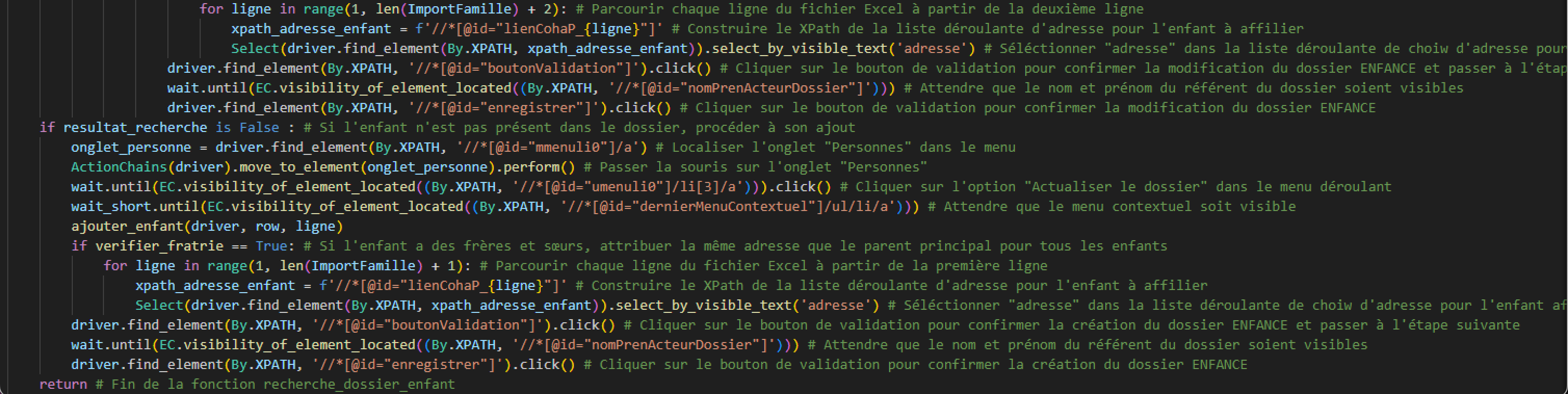 Découpage fonction ENFANCE